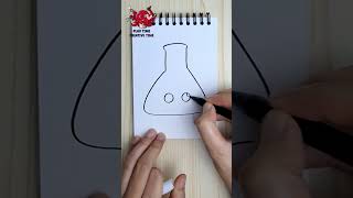 Draw a Conical Flask howtodraw easydrawing [upl. by Arocahs]