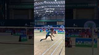 Cross Court Net Shot 🔥🔥 short youtubeshorts badminton [upl. by Mini]