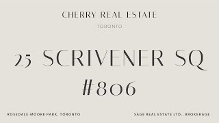 25 Scrivener Sq 806  RosedaleMoore Park  Toronto [upl. by Saunderson]