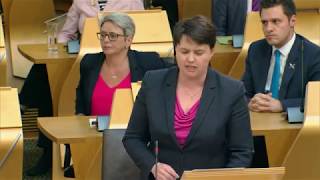 First Ministers Questions  Scottish Parliament 18th May 2017 [upl. by Joshua]