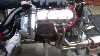 Supercharged Chevy BB ZZ502 Ramjet Engine Run [upl. by Marou]