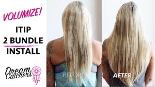 How To Add Volume  ITip Hair Extensions [upl. by Blane]