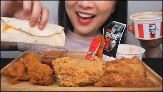 KFC THAILAND EDITION ASMR EATING SOUNDS LIGHT WHISPERS  SASASMR [upl. by Trinia]