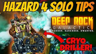 Deep Rock Galactic Lets Play Hazard 4 Solo  Cryo Cannon Tips [upl. by Blood451]