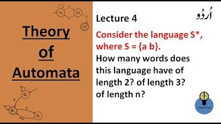 Lecture 4 Solved Consider the language S where s  a b how many words of length 2 3 and n [upl. by Anitneuq]