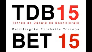 Final XV Torneo de Debate de Bachillerato de Navarra UPNA 26 de octubre de 2024 [upl. by Angus351]