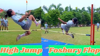 High jumpfosbury flop [upl. by Airelav]