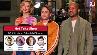 Kieran Culkin  Ed Sheeran Hot Take Show  S47 E5  The SNL Saturday Night Live Network [upl. by Ttam]