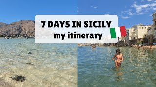 7 Days in Sicily as an Italian ☀️⛱️  Places beaches prices tips [upl. by Scever897]