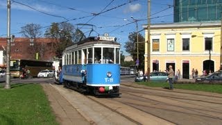 Парад трамваев в Таллине  Tram parade in Tallinn [upl. by Annecorinne]