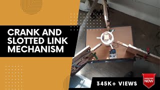 SIMPLE RECIPROCATING MECHANISM  how to make CRANK AND SLOTTED LINK MECHANISSM  MECHANICAL PROJECTS [upl. by Kendal]