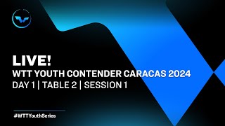 LIVE  T2  Day 1  WTT Youth Contender Caracas 2024  Session 1 [upl. by Nelo]