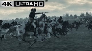 The Battle of Waterloo Scene  Napoleon 2023 4K 60FPS Part 1 Full Battle [upl. by Ettezzus369]