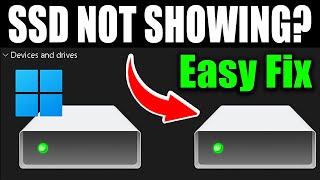 How To Fix New SSD Not Showing Up On Windows 1011 [upl. by Hills173]