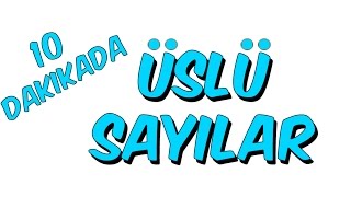 10dk da ÜSLÜ SAYILAR  Tonguc Akademi [upl. by Bosson644]