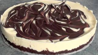 No Bake Chocolate Swirl Cheesecake recipe [upl. by Bedad]