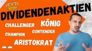 Dividendenaktien  Dividendenkönige  Dividendenaristokraten  Dividendencontender [upl. by Eizzik]