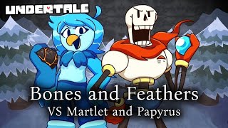 Bones and Feathers  VS Martlet and Papyrus Battle Theme Undertale x Undertale Yellow [upl. by Atnauqahs]