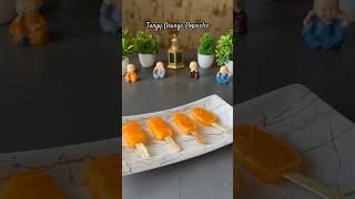 Recipe Childhood memories orange popsicle shorts viral popsicle icecream [upl. by Ytak]