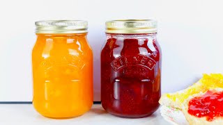 How to make JAM at home  PECTIN recipe included  Mango and Strawberry Jam recipe [upl. by Etiuqram]