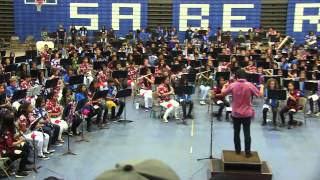 Asian Folk Rhapsody  Maui District Middle Schools Massed Band Concert 2015 [upl. by Irpac]