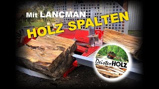 Splitting Wood Lancman Deutz Agroplus IHC 533 Wood Bundler DIY Forestry pliers Firewood [upl. by Cohlier]