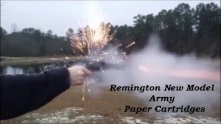 Remington New Model Army 1858  Paper Cartridges [upl. by Iinde]