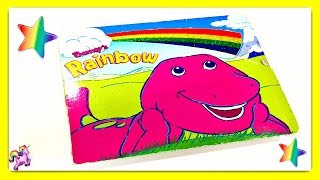 BARNEY quotBARNEYS RAINBOWquot  Read Aloud  Storybook for kids children [upl. by Einobe842]