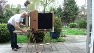 Unpacking Donchev 20x20quot cllodion wet plate camera [upl. by Chester]