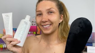 Bondi Sands PURE Self Tanner Review  Sleep Mask amp Foaming Water [upl. by Nibla]