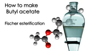 How to make butyl acetate Fischer esterification 🍎🍏 [upl. by Esirahc]