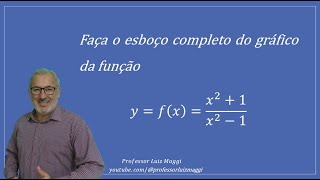 ESBOÇO GRÁFICO DE UMA FUNÇÃO USANDO LIMITES E ASSÍNTOTAS VERTICAIS E HORIZONTAISprofessorluizmaggi [upl. by Ng573]