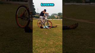 Noob😃 pro😄 legend cyclestunt shorts shortsfeed short like viralvideo mtb [upl. by Nerland]