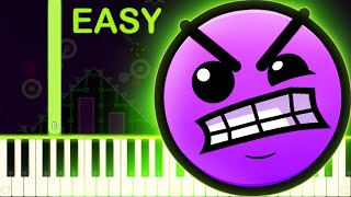 Hexagon Force  GEOMETRY DASH LEVEL 16  EASY Piano Tutorial [upl. by Bette-Ann]