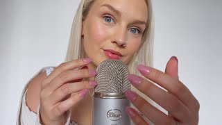 ASMR Mic Scratching With Long Nails 💅🏼 Background Noise [upl. by Spevek374]