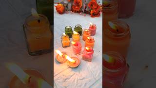 Homemade Candle  Candle Making vinnyartworks homemadecandles candlemaking diwalispecial vibes [upl. by Divadnoj]