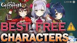 Best FREE Characters in Genshin Impact [upl. by Asilim]