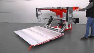 DHRM25 heavy duty DHOLLANDIA foldaway lift [upl. by Nedrob897]