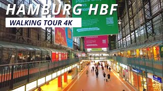 Spaziergang Walking Tour 4K Hamburg Hauptbahnhof Main Station 2024 [upl. by Htilil]