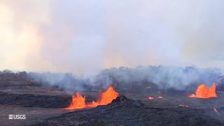 USGS Status Update of Kīlauea Volcano  May 23 2018 [upl. by Eissel]