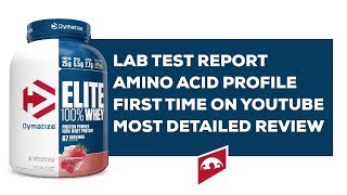 DYMATIZE ELITE WHEY PROTEIN REVIEW WITH LAB TEST REPORT  BETTER THAN ON AND MYPROTEIN [upl. by Calle122]