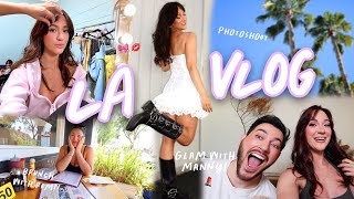 LA VLOG Manny MUA Does My Makeup  Sabrina Carpenter Photoshoot [upl. by Zoller628]