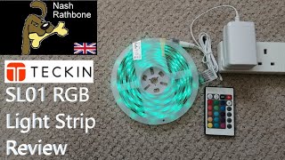 TECKIN SL01 RGB Light Strip Review [upl. by Niwred]