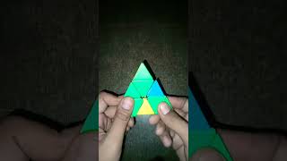 New trick of pyraminx puzzle 🧩tricks puzzle satisfying shorts viral [upl. by Tarrant]