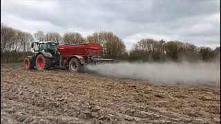 Lime Spreading  AgriSpread International [upl. by Cirdec610]