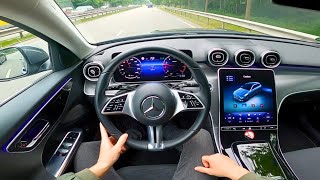 2023 Mercedes Benz CClass C180 Avantgarde  review amp pov test drive mercedes mercedesbenz [upl. by Felder]