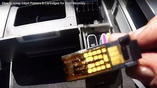 How to scrap Inkjet Printers amp Cartridges for Gold Recovery [upl. by Asseralc367]