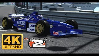 rFactor 2 Monaco 2013 1996 LIGIERMUGEN HONDA F1 JS43 4K 60fps GTX 1080 TI [upl. by Uzzial]