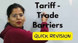 Tariff in international trade  Deepti Mahajan [upl. by Noral]