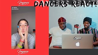 DANCERS REACT Charli Damelio TikTok Compilation 1 March 2020 [upl. by Adnilemreh829]